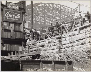 Construction work at or near the St. Louis Union Station train sheds